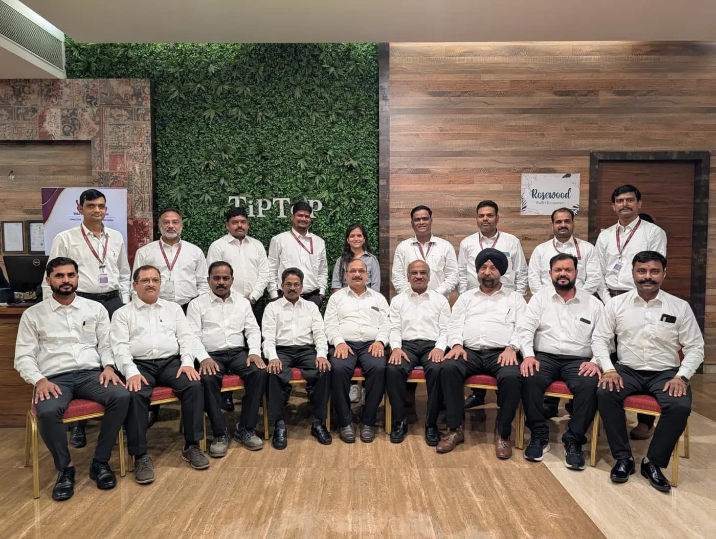 The Vistar Logitek team gathered for a company group photograph at the Pune office